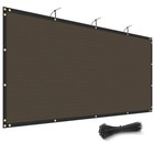 4  5  6  8  Brown Tall Fence Privacy Screen Shade Cover Windscreen Mesh Garden