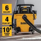 Dewalt Dxv06p 6 Gallon Wet dry Vacuum 4 Peak Hp Shop Vac With Blower Portable