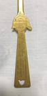 Antique Letter Opener Brass Advertising Helmet Oil C h  Besly   Co  Chicago Il