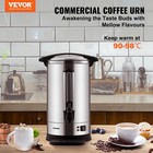 Vevor Commercial Coffee Urn 65 Cup Stainless Steel Coffee Dispenser Fast Brew