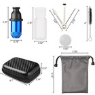 6pcs Sneak A Toke Mini One Hitter Metal Tobacco Portable Smoking Pipe With Tools