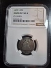 1875-s Twenty Cent Piece Ngc Good Details Cleaned Key Date Rare Us Silver 20c