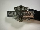 Harley Davidson Leather Belt 2007 Size 38 Stainless Steel Buckle Made Usa