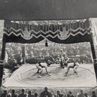 Vintage Sumo Wrestling Japanese Style Real Photo Postcard Crowd Spectacle Rppc