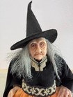 Dollhouse Miniature Witch Doll  Artist  Artisan  Pat Benedict  12th  Ooak W  Cat