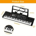 Light-up 61 Key Electronic Keyboard Portable Electric Piano Full Set With Stand