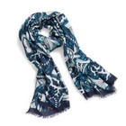 Vera Bradley Shore Enough Soft Fringe Scarf Wrap Coastal Tropical Sea Beach