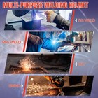 Trqwh True Color Auto Darkening Welding Helmet With Large View   4 Arc Sensors