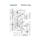 O-ring Kit Fits Hitachi Nv45aa  Nv45ab  Nv45ab2 Coil Roofing Nailer With    