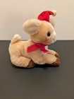 8  Vintage Russ Berrie   Co Holly Reindeer Stuffed Animal Plush Christmas 