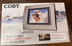 Coby 7  Widescreen Digital Photo Frame With Mp3 Player Dp-767  never Used 