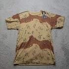 Rotcho Shirt Mens S Desert Storm Chocolate Chip Camo Crew Army Military