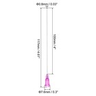 20pcs 18g Dispensing Needles  4  Steel Glue Needle Tube Flexible Needle Pink