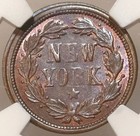 1863 Token - Fuld 110 442a Ngc Ms-65 Bn - George Washington   New York