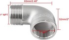 90 Degree Street Elbow  1  Npt Male X Female 304 Stainless Steel Street Pipe Fit