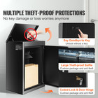 Package Delivery Boxes For Outside 15 4  X 10 6  X 20 5  With Coded Lock