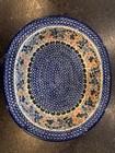 Ceramika Artystyczna Polish Pottery Unikat Covered Casserole M  Starzyk Floral
