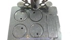 Miniature Vintage Iron Black Stove 1800s