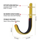 Steel Gun Rack Storage Rifles Shotgun Hooks Wall Mount Hangers For Archery Bow