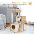 Pawz Road Cat Tree Tower Condo House Scratching Post Wood Furniture Play Bed Toy