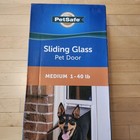 Petsafe Sliding Glass Pet Door Medium Pets 1-40 Lbs White Fits 76 13 16  - 81 
