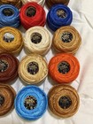 Lot Of Dmc Coton Perle Number 8   5 Thread 24 Piece Sewers Lot Made In France