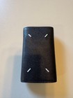 Maison Margiela Black Leather Key Case Holder Wallet