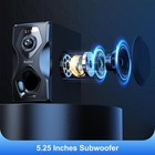 5 1 Surround Sound Speakers Home Theater Systems 700watts With 5 25  Subwoofer