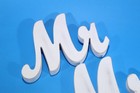 Mr   Mrs Letters Wedding Wooden Sign Party D  cor Decoration Table Top Standing