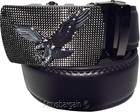 Men s Belt Leather Dress Belt Click Comfort Automatic Lock Eagle Buckle Up To 50