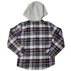Levi s Boys Buttons Pockets Warm Flannel Jersey Hooded Shirt
