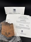Authentic Actual Wood From Uss Constitution Aka  old Ironsides  Coa