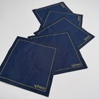 Las Vegas Sphere Vip Suite Cloth Napkin Coasters 4 5    Square Navy Blue U2