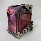 Zuca Rolling Sport Metal Frame And Storage Bag Case With Light Up Wheels- Galaxy
