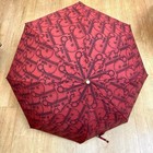 Christian Dior Trotter Folding Umbrella Vintage Red Authentic Ready To Use