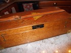 Vintage K   E Keuffel   Esser Co  Transit Wooden Storage Case Us Military Marks