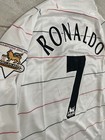 Manchester United 03 05 Third Kit White Long Sleeve - Ronaldo  7 All Sizes