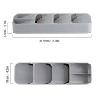 Drawer Cutlery Organizer Tray Kitchen Storage Holder Rack For Cutlery Silverware