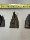Antique Cast Iron Sad Iron Set Of 3 Collectible Trivets