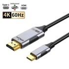 Usb-c To Hdmi Cable 4k 144hz Type C Display Cord Hdr10 Hdcp 2 3 Thunderbolt 3 4