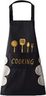 Kitchen Apron With Hand Wipe water-drop Resistant With 2 Pockets Cooking Bib    