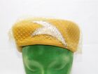 Vtg Womens Hat Lot Millinery 4 Pcs Wool Velvet Black Gray Gold 1940s 50s