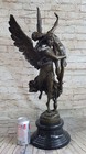 Signed Gloria Statue Victis Bronze By Figurine Sculpture Figure Art Deco Deal