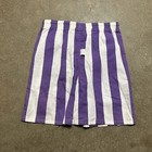 Ocean Pacific Shorts Youth L Swim Trunks Purple Striped Surf 90s Op Vintage