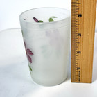 Antique Original Akron Ohio Depression Souvenir Painted Floral Glass Cup