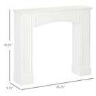 Modern Fireplace Mantel Surround Mantels For Fireplace With Pattern
