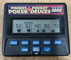 3 Vintage Electronic Handheld Games  Radica Pocket Poker Deuces  Hangman  Sudoku
