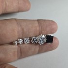 925 Sterling Silver Square Cz Stud Earrings 3mm   8mm Clear Or Black New