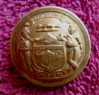 Civil War Wisconsin State Militia Staff Non Dug Coat Button