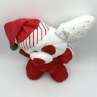 Vintage Fisher Price Puffalump Christmas Puppy Dog 1991 Puff A Lump Red Green